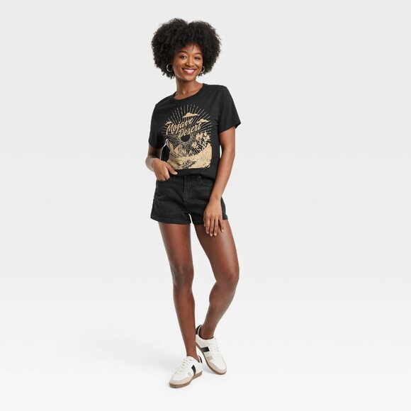 Zoe + Liv Tshirt Mojave Desert Black Size Medium - Picture 2 of 6